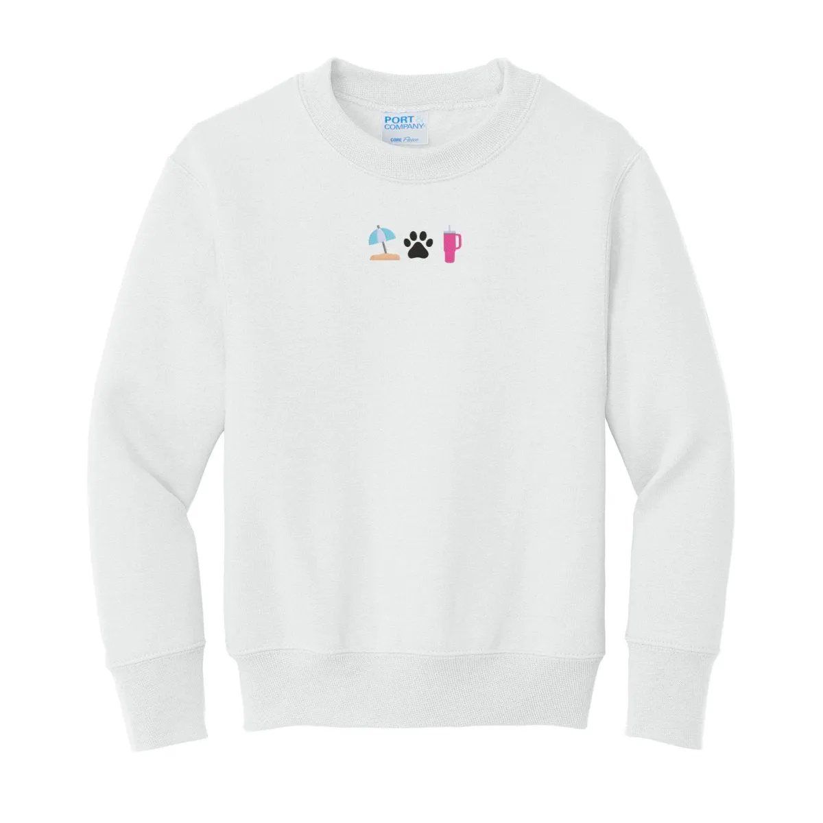 Kids Make It Yours™ 'Favorite Things Icons' Embroidered Sweatshirt