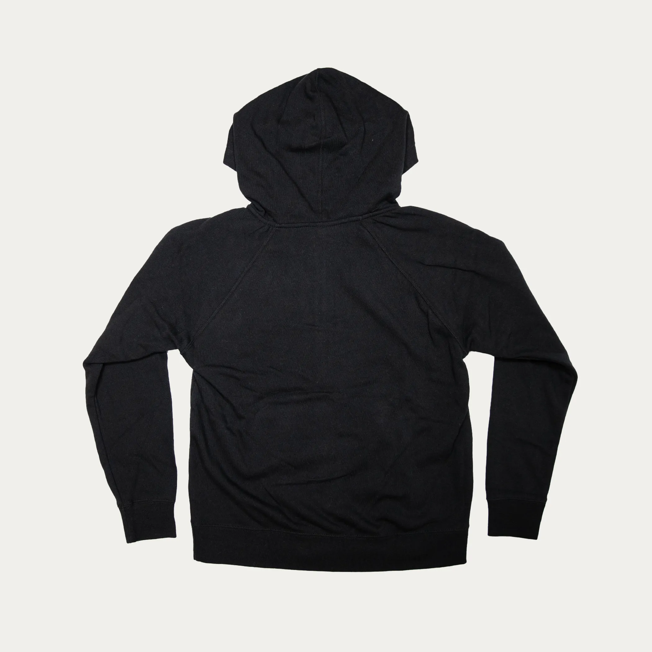 Kids Primary Crest Zip Hoodie in Black