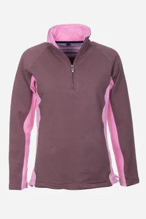 Ladies Half Zip Muston Sweatshirt