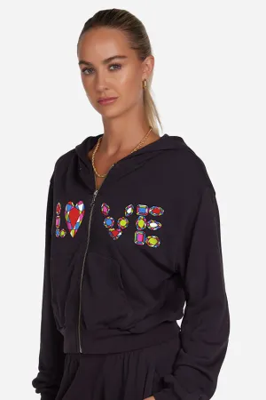 Lauren Moshi Lachelle Diamond Evil Eye Hoodie