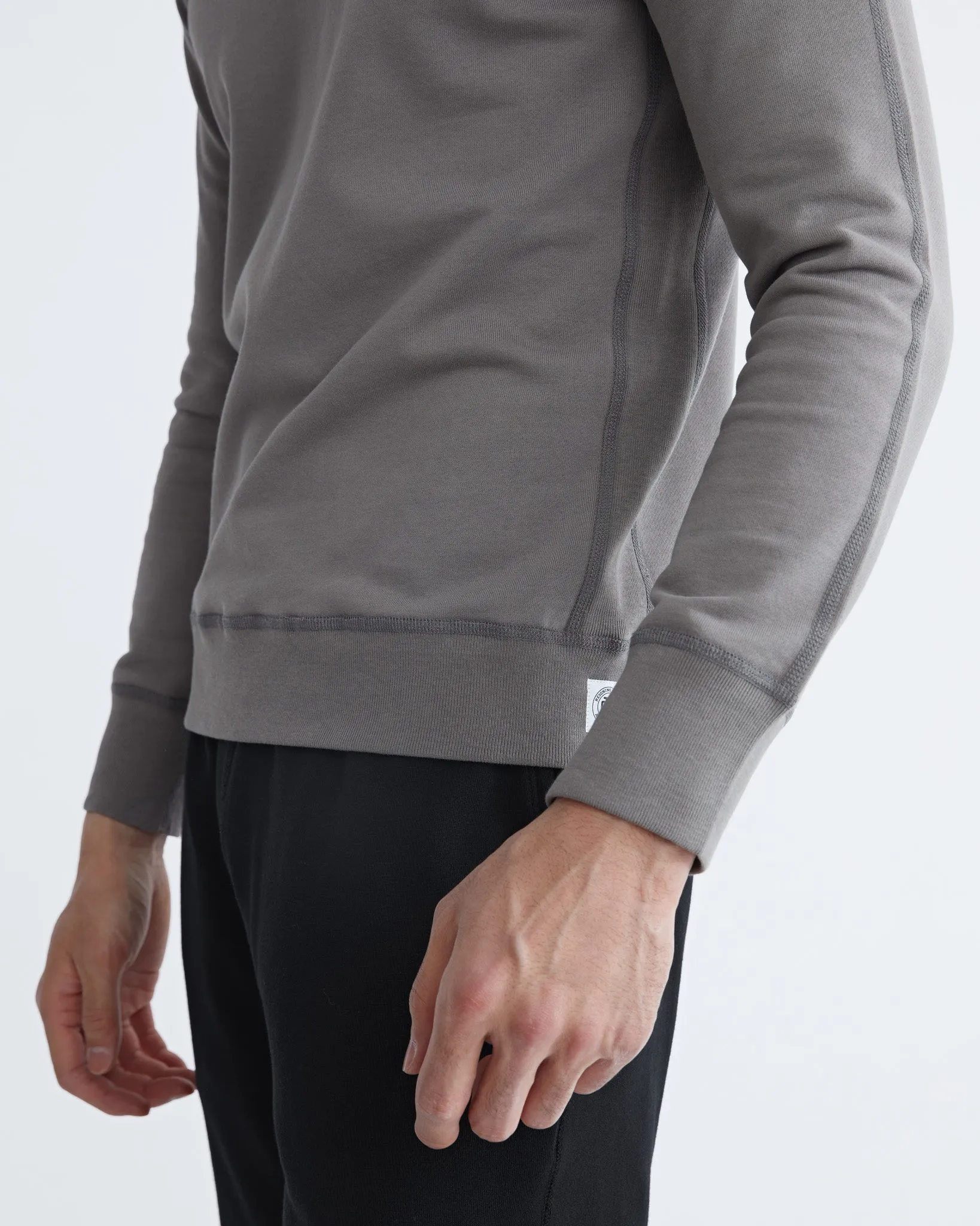 Lightweight Terry Slim Crewneck