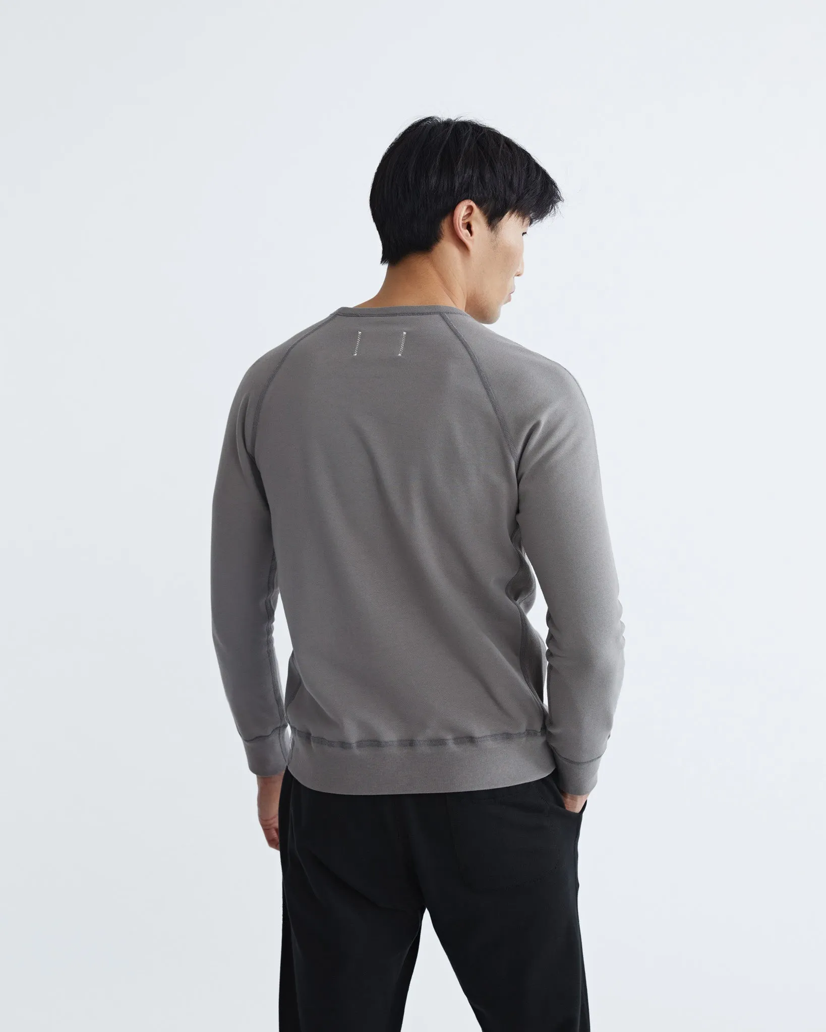 Lightweight Terry Slim Crewneck