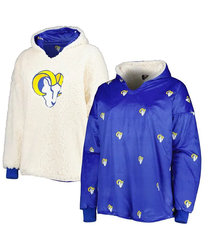 Los Angeles Rams FOCO Women's Reversible Repeat Hoodie, Blue