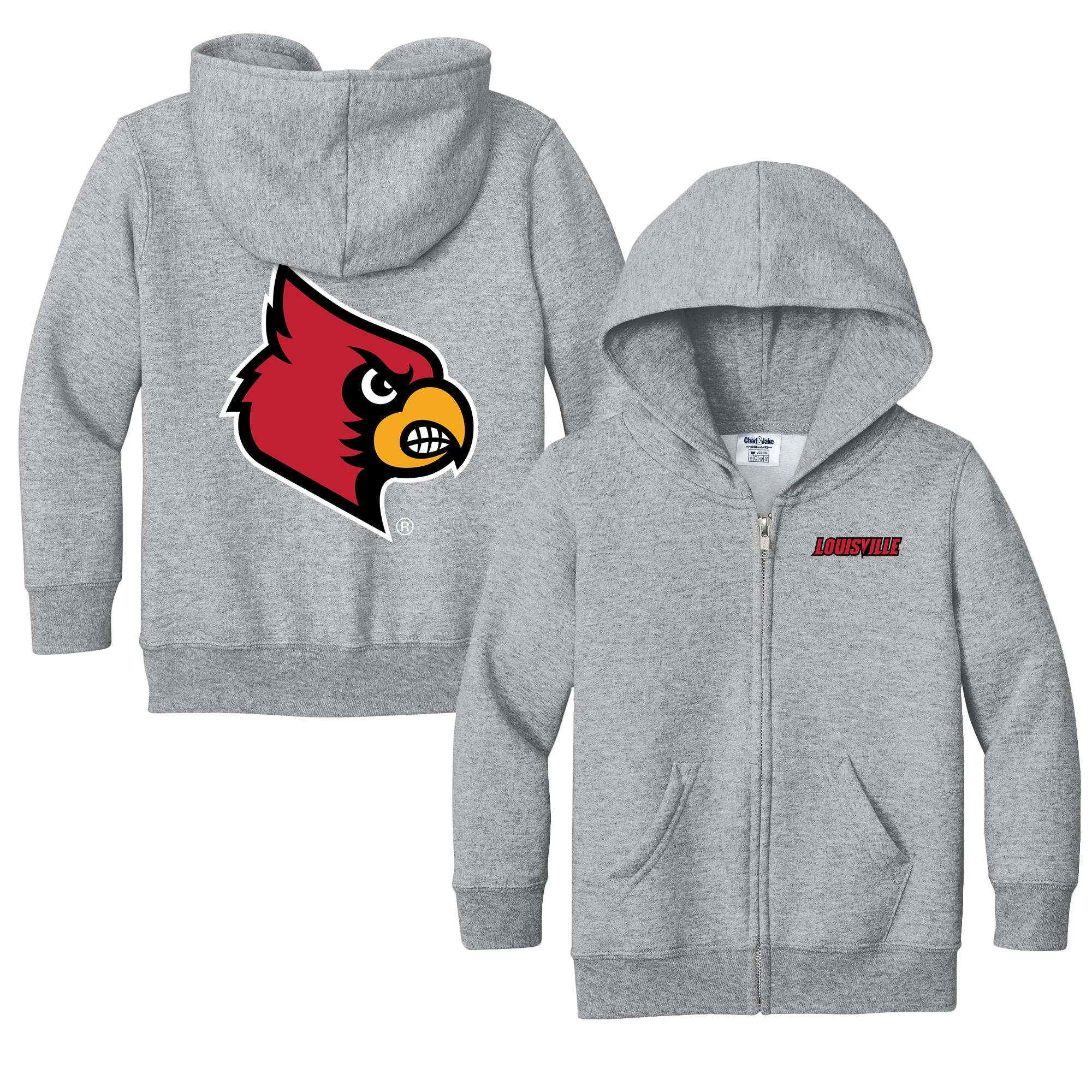 Louisville Cardinals Logo Toddler Full-Zip Sweatshirt