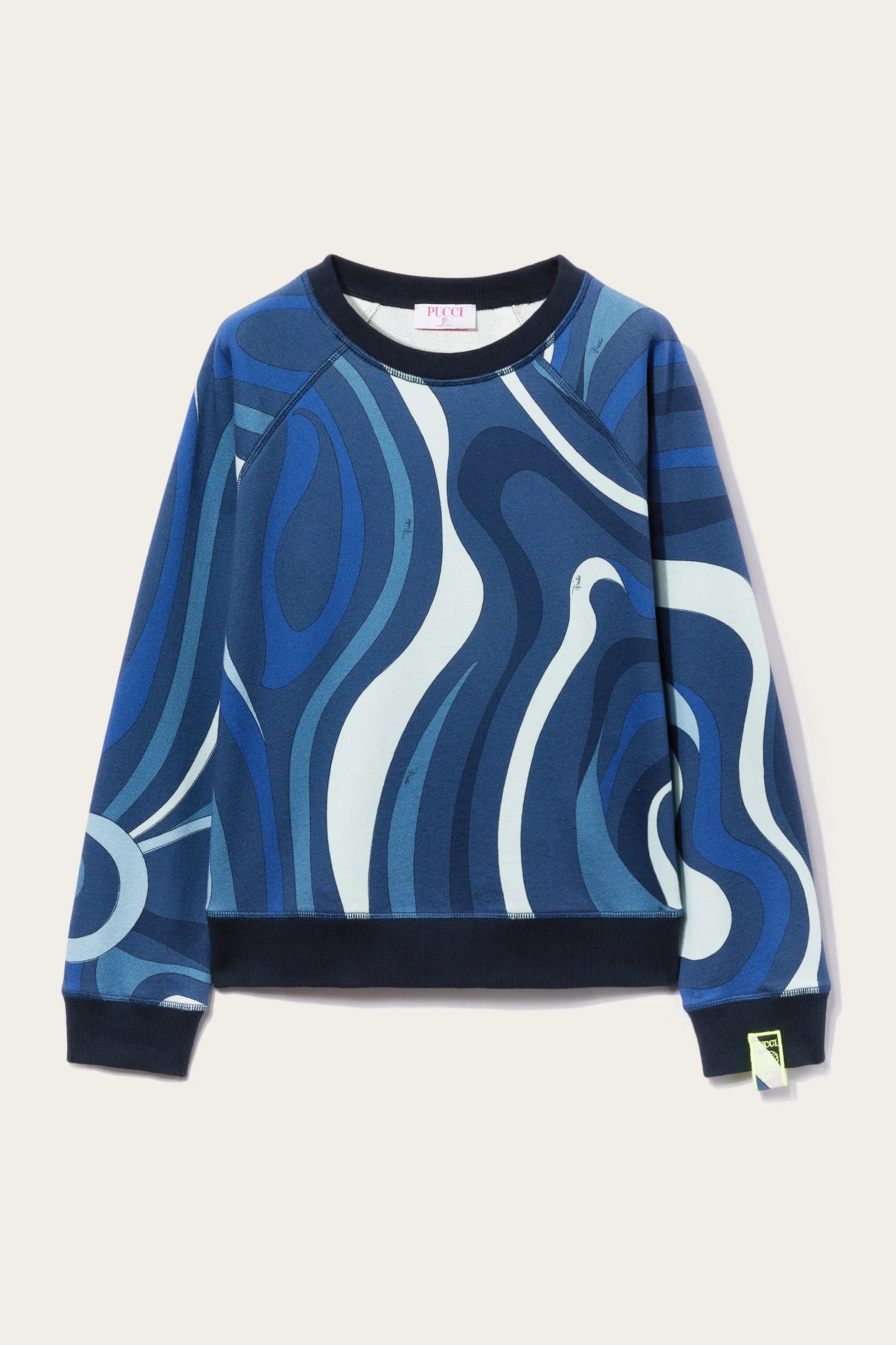 Marmo-Print Cotton Sweatshirt