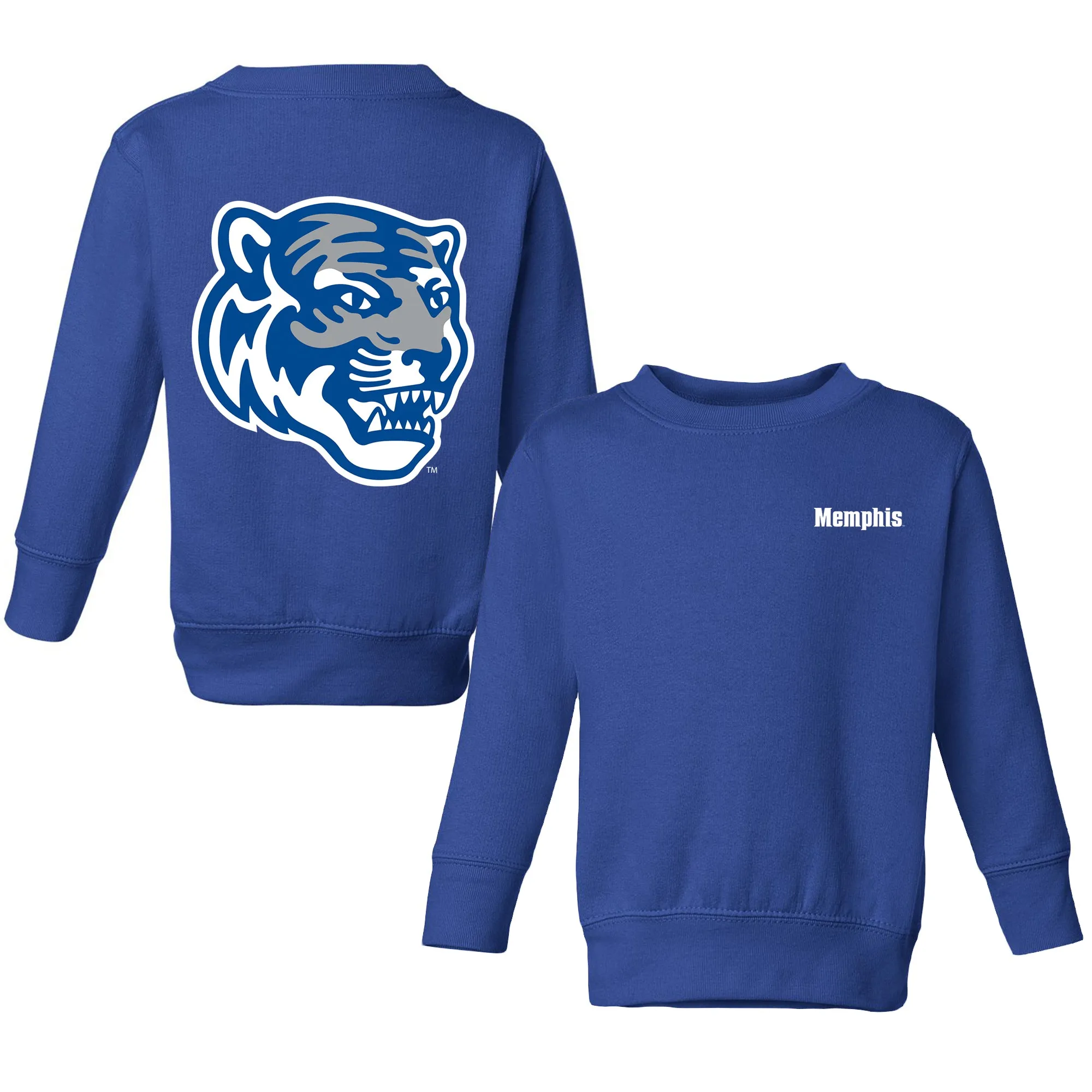 Memphis Tigers Logo Toddler Crewneck Sweatshirt