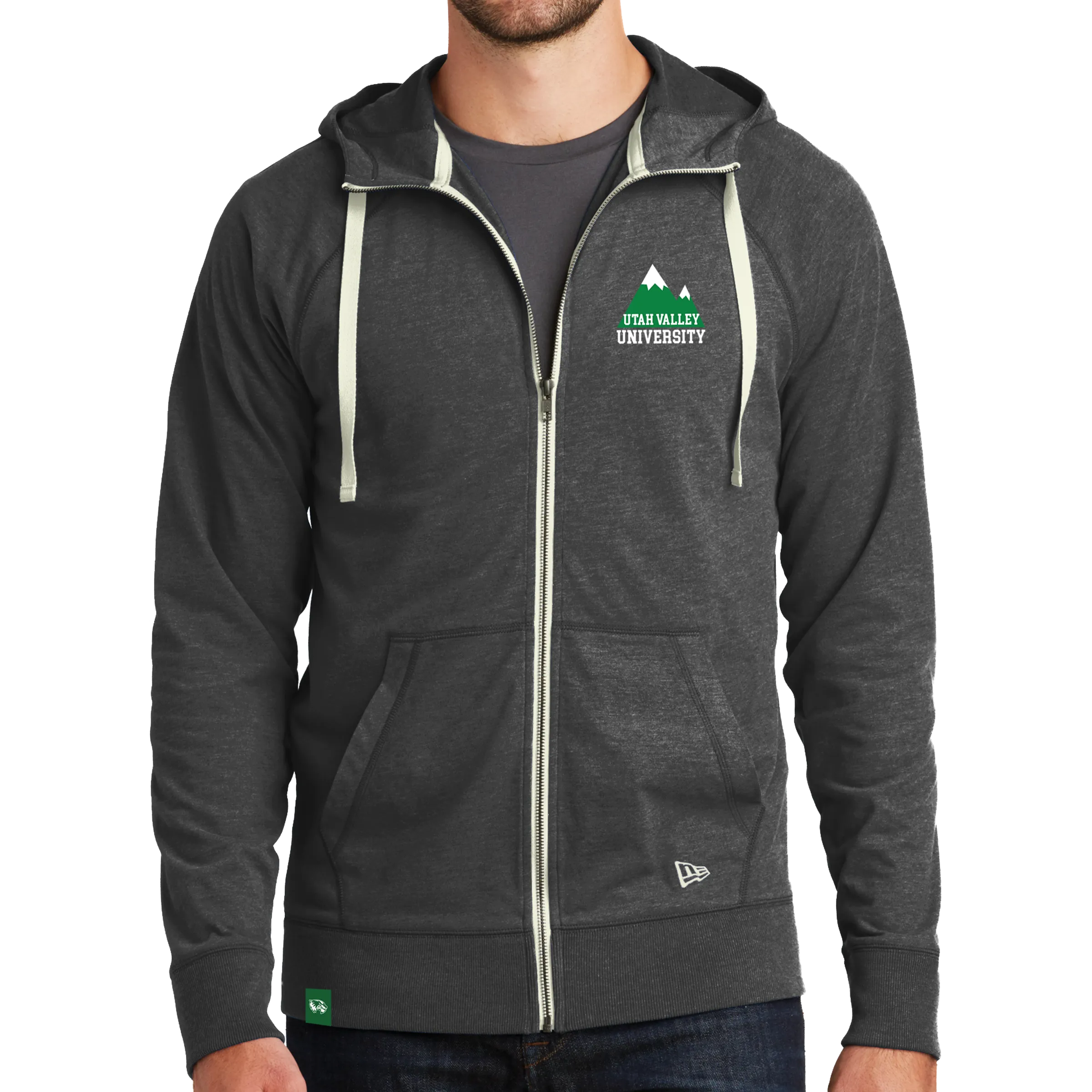 New Era Sueded Cotton Blend Full-Zip Hoodie - Mountain