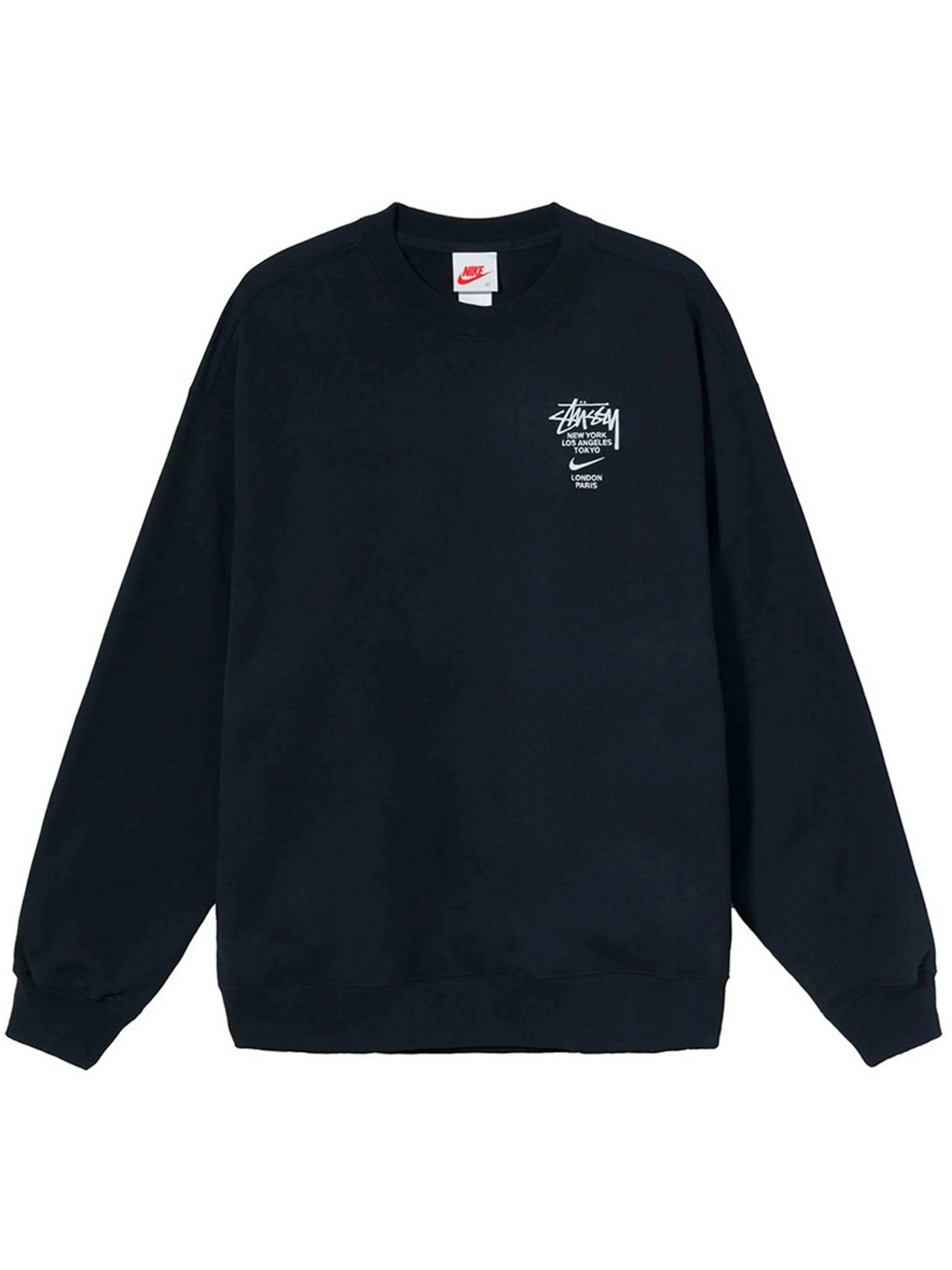 Nike X Stussy International Crewneck Sweatshirt Black [SS21]