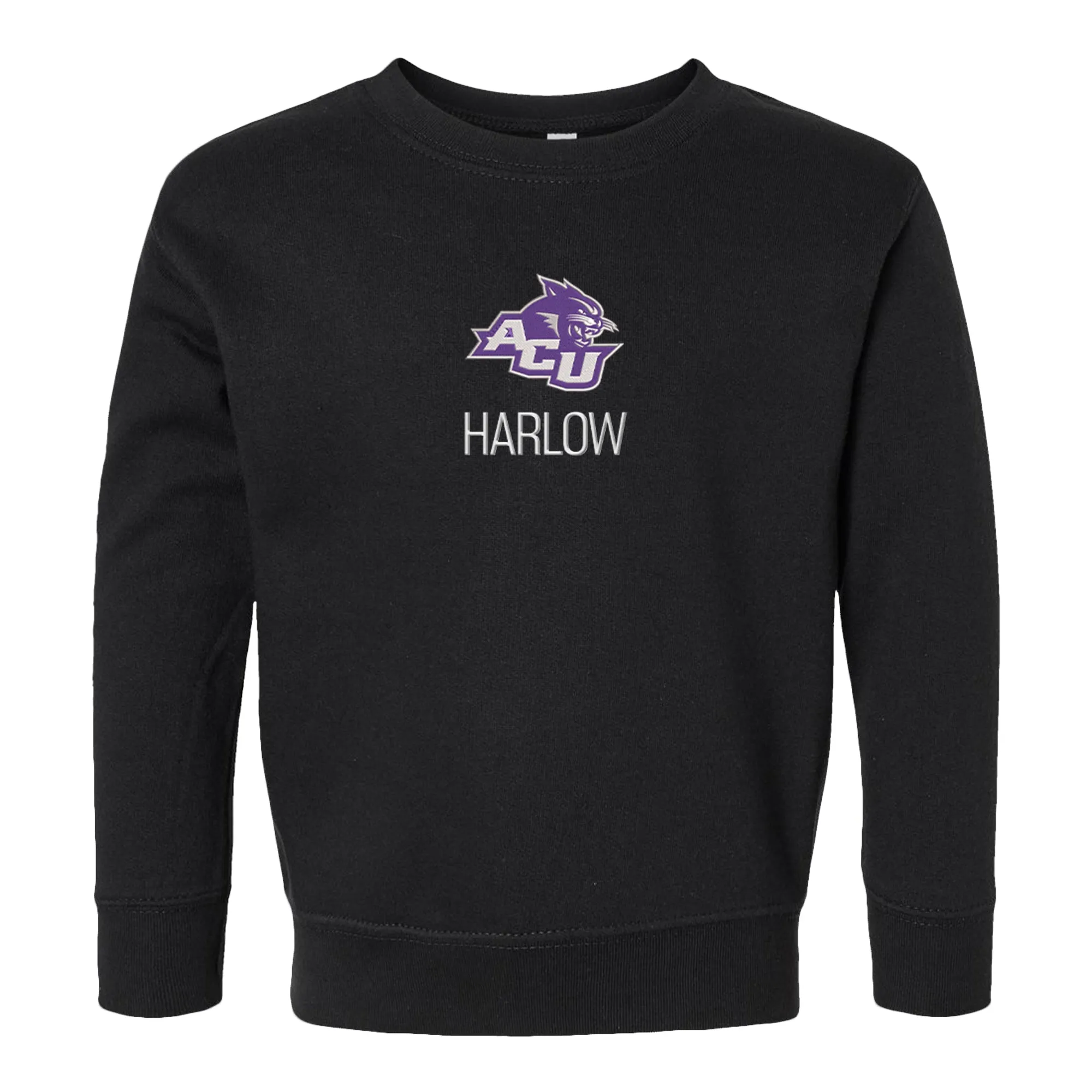 Personalized Abilene Christian University Wildcats Toddler Crewneck Sweatshirt