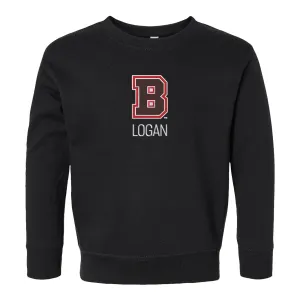 Personalized Brown Bears Toddler Crewneck Sweatshirt