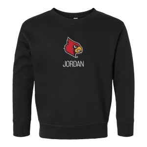 Personalized Louisville Cardinals Toddler Crewneck Sweatshirt