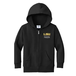 Personalized LSU Tigers Toddler Full-Zip Sweatshirt