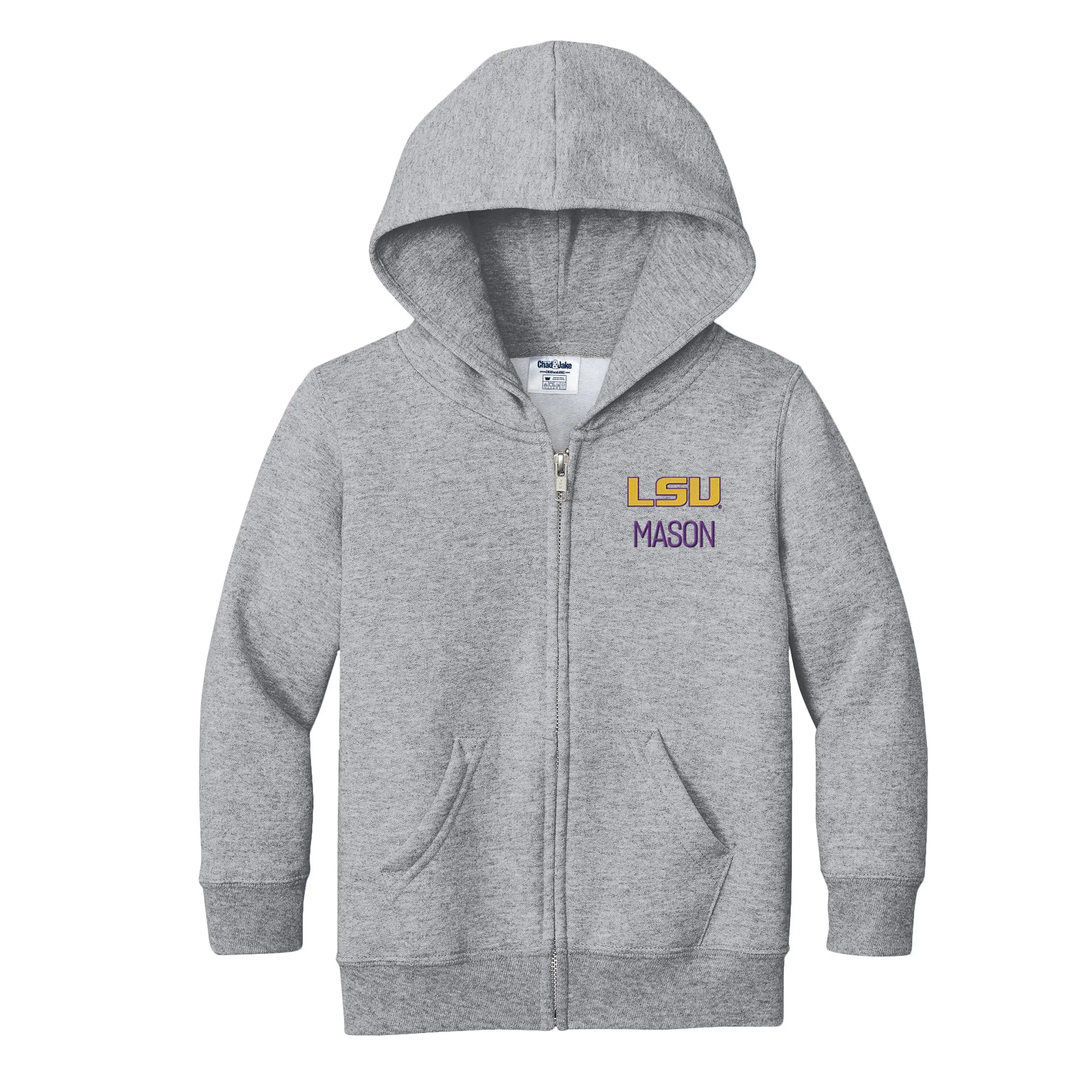 Personalized LSU Tigers Toddler Full-Zip Sweatshirt