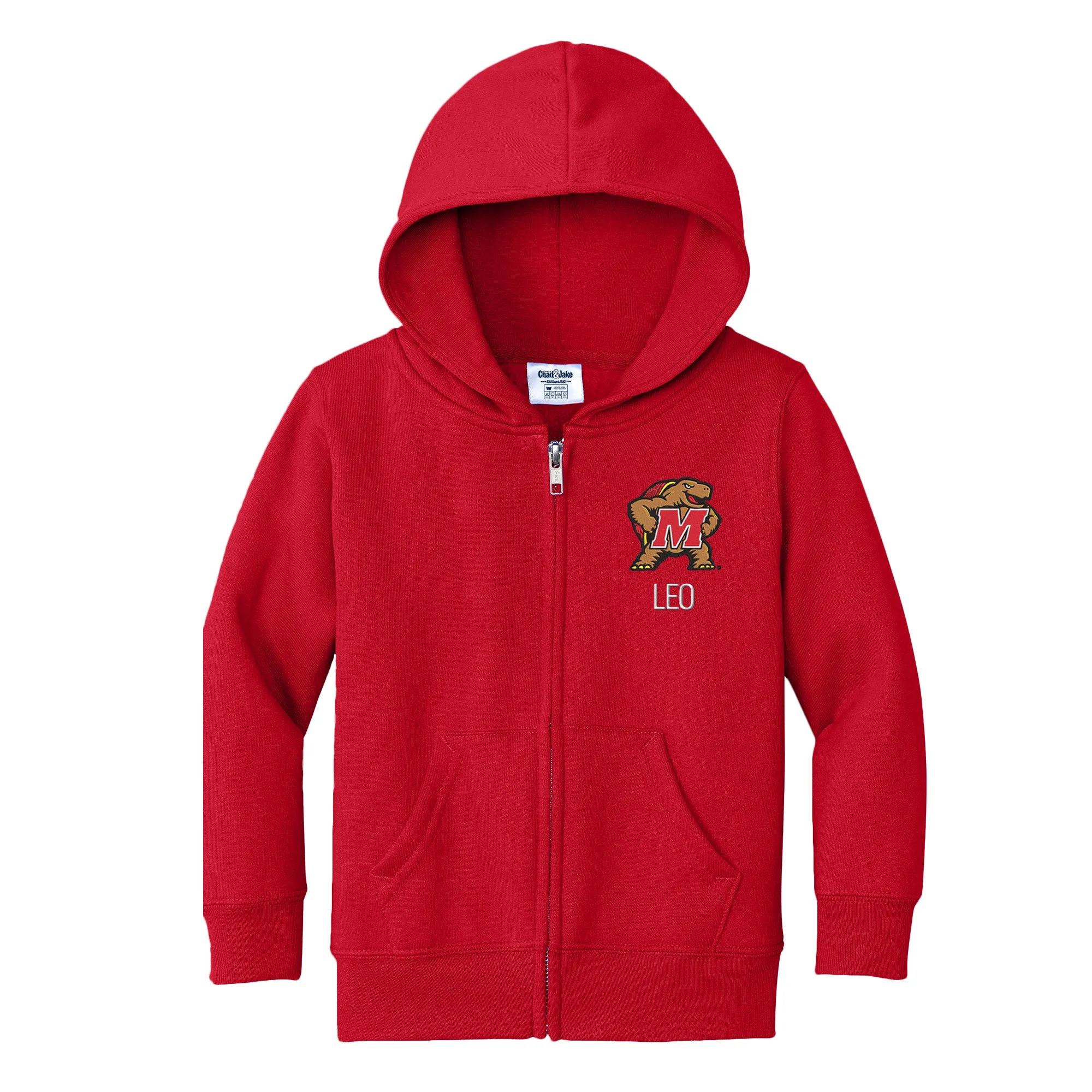 Personalized Maryland Terrapins Mascot Toddler Full-Zip Sweatshirt