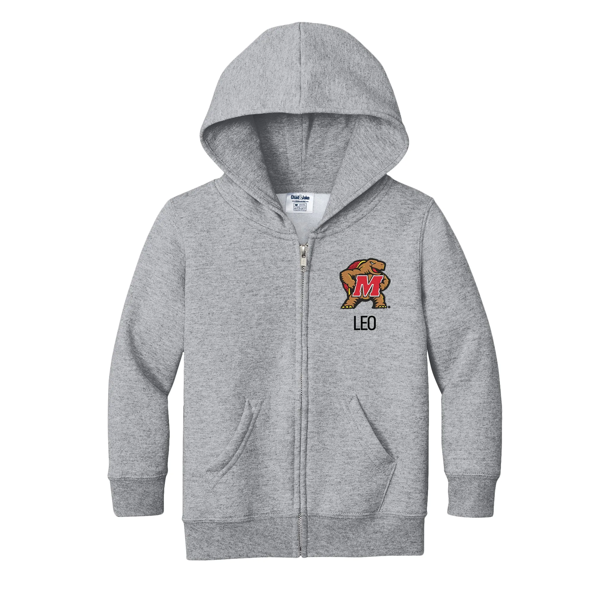 Personalized Maryland Terrapins Mascot Toddler Full-Zip Sweatshirt