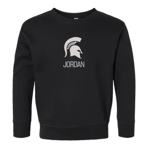 Personalized Michigan State Spartans Toddler Crewneck Sweatshirt