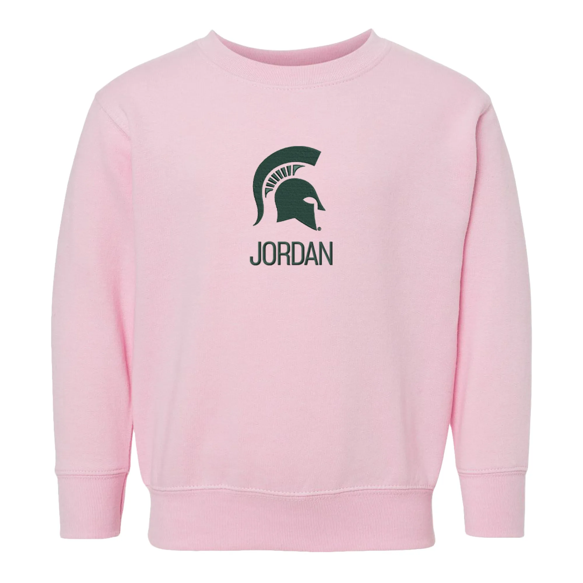 Personalized Michigan State Spartans Toddler Crewneck Sweatshirt