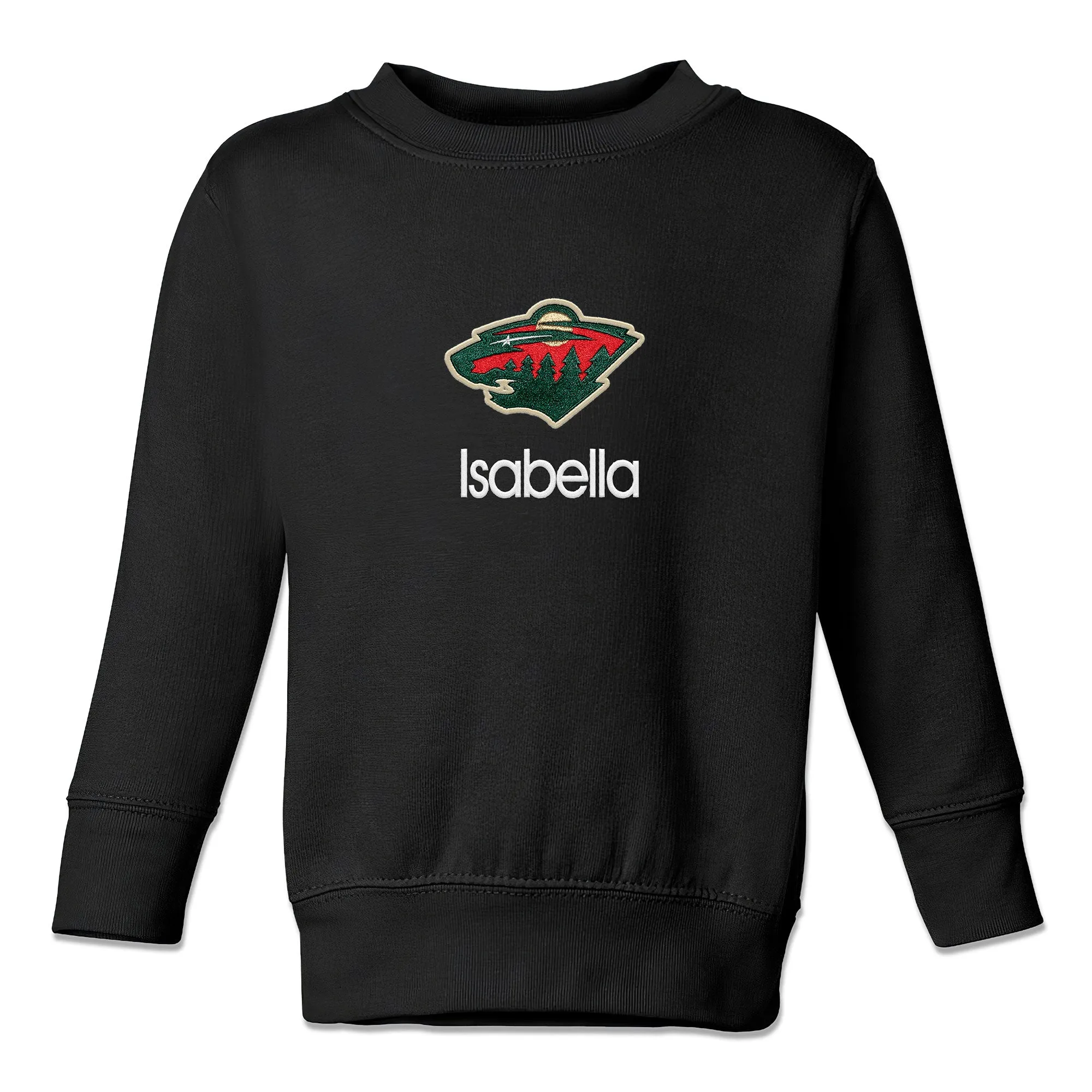 Personalized Minnesota Wild Toddler Crewneck Sweatshirt