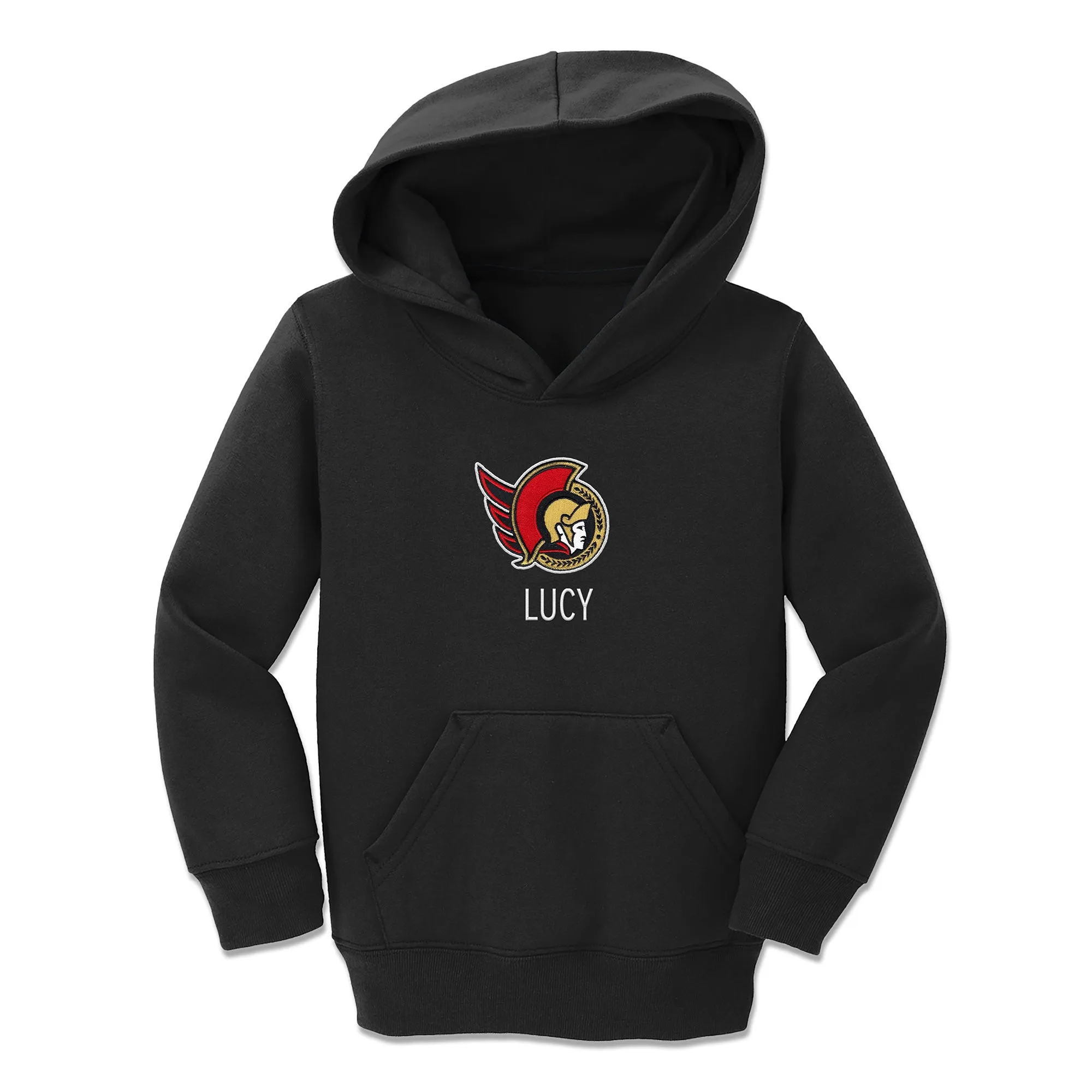 Personalized Ottawa Senators Toddler Pullover Hooded Sweatshirt