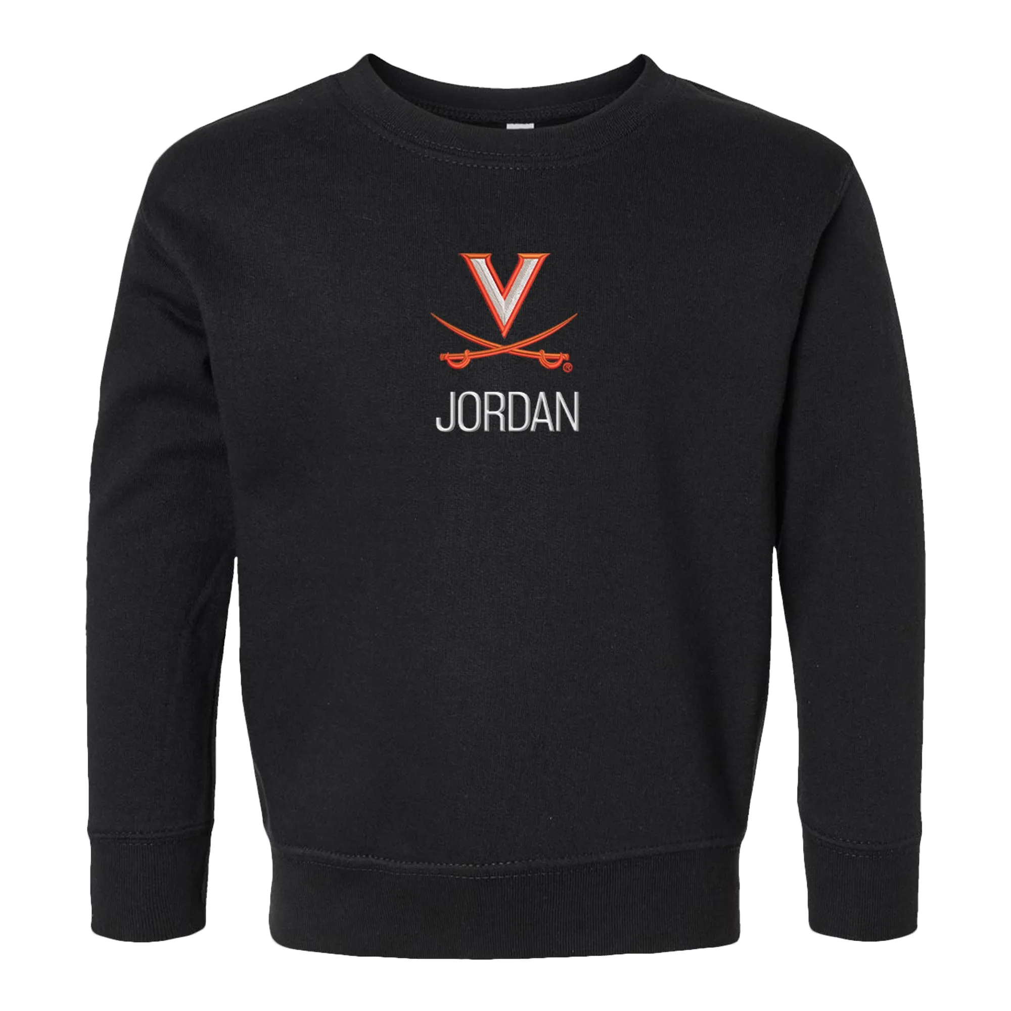 Personalized Virginia Cavaliers Toddler Crewneck Sweatshirt