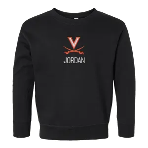 Personalized Virginia Cavaliers Toddler Crewneck Sweatshirt