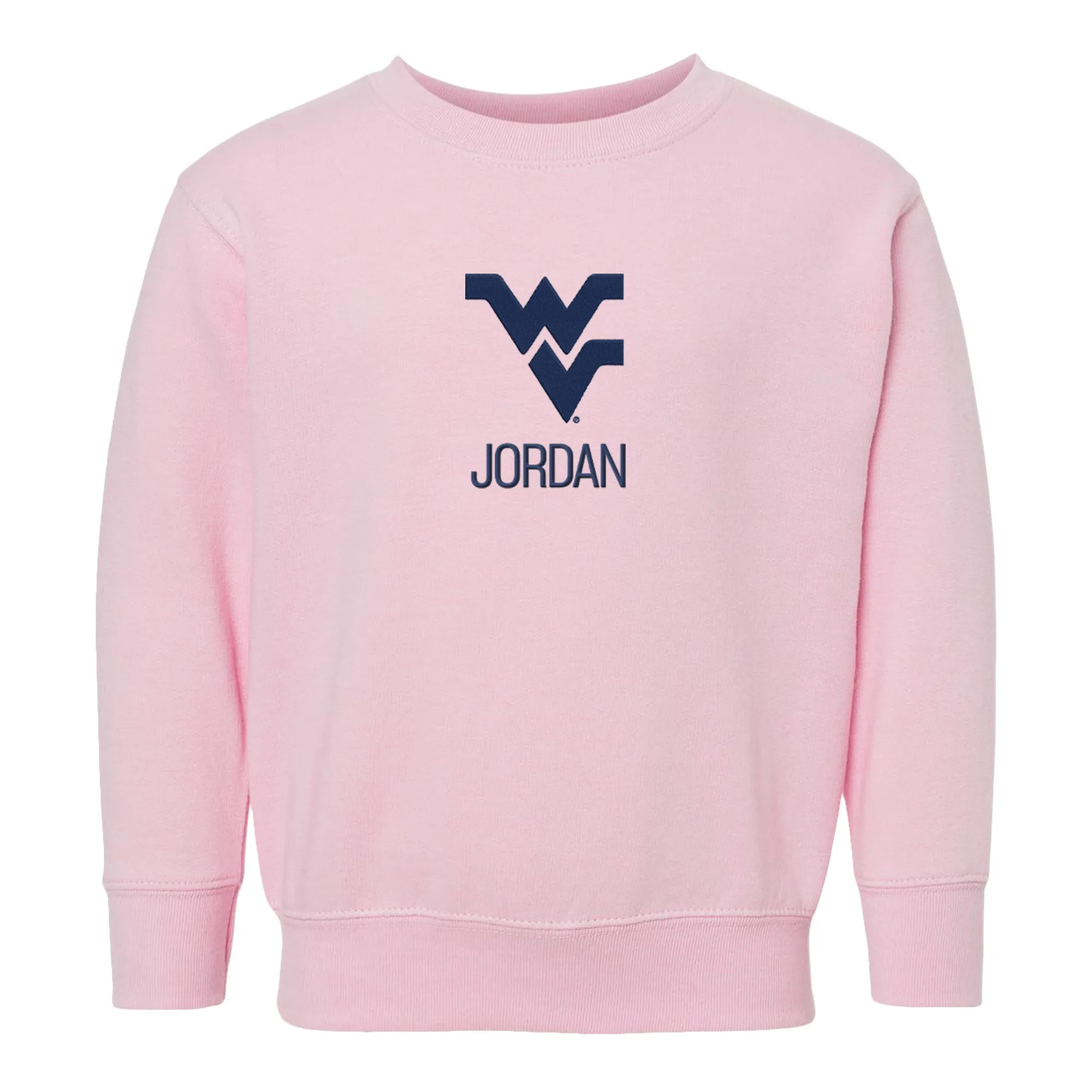 Personalized West Virginia Mountaineers Toddler Crewneck Sweatshirt