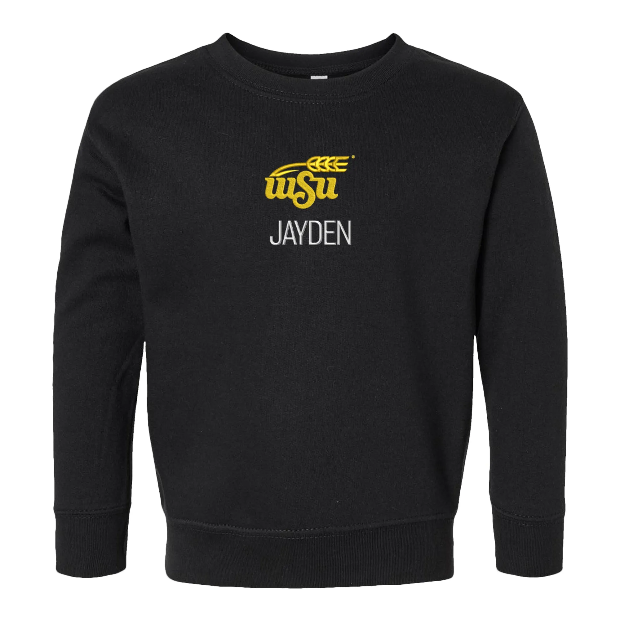 Personalized Wichita State Shockers Wheat Toddler Crewneck Sweatshirt