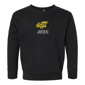 Personalized Wichita State Shockers Wheat Toddler Crewneck Sweatshirt