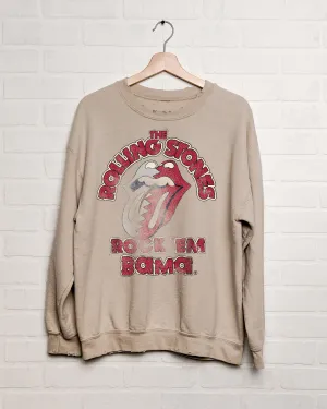 Rolling Stones Rock 'Em Bama Sand Thrifted Sweatshirt