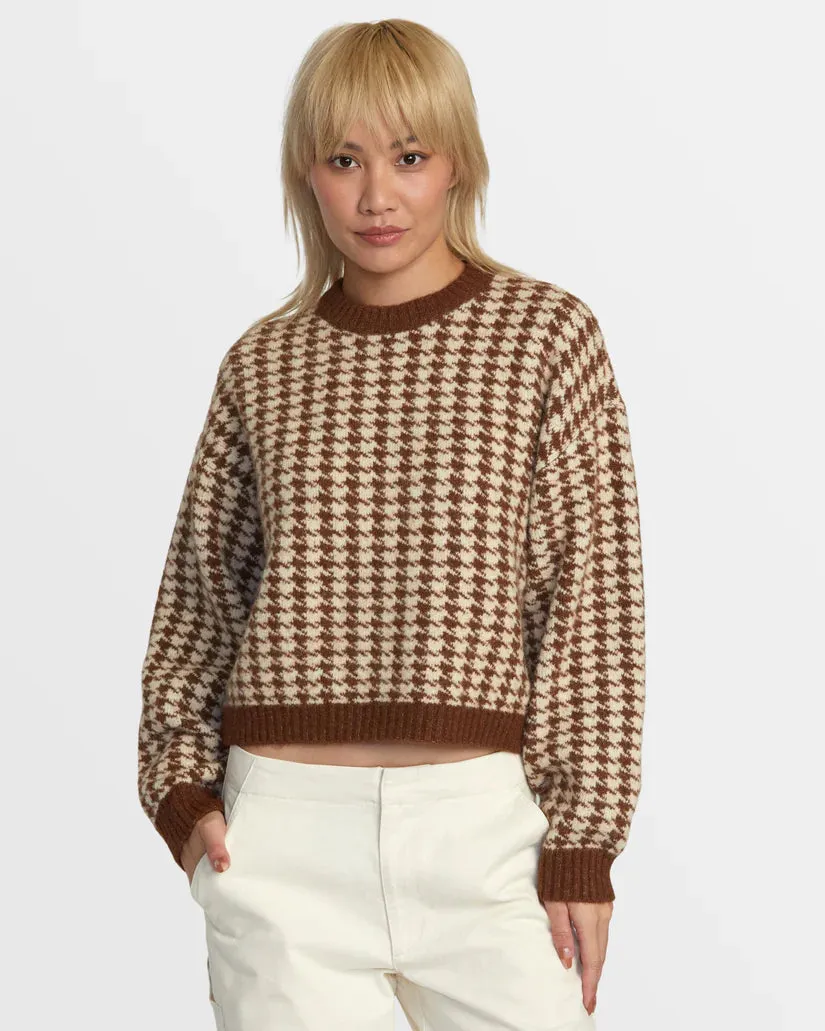 RVCA PREP SWEATER - MOCHA BISQUE