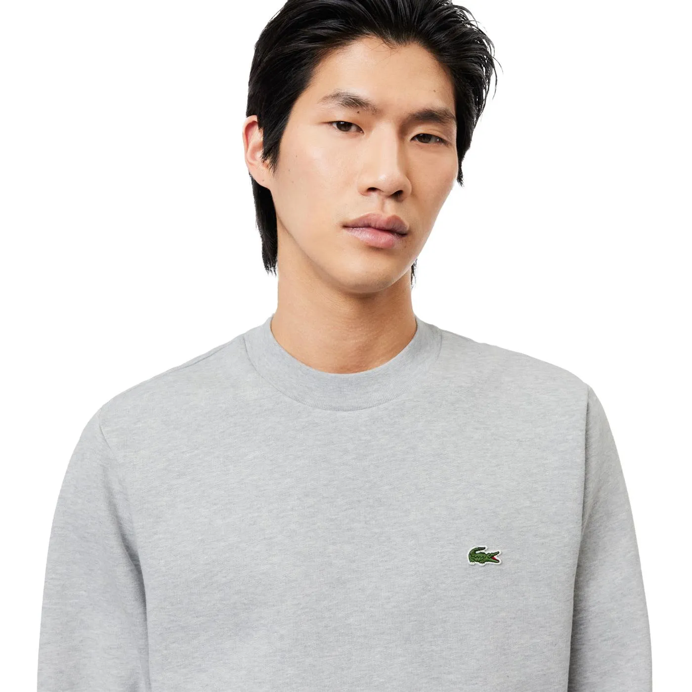 SH9608 QAO CCAS LACOSTE SWEATSHIRT MEN SILVER