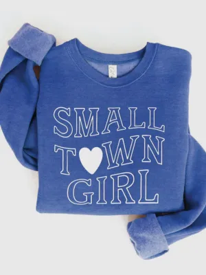 Small Town Girl Crewneck - Heather Royal