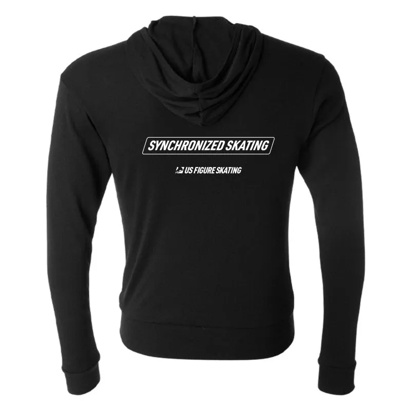 Synchronized Skating, Full Zip Lightweight Hoodie