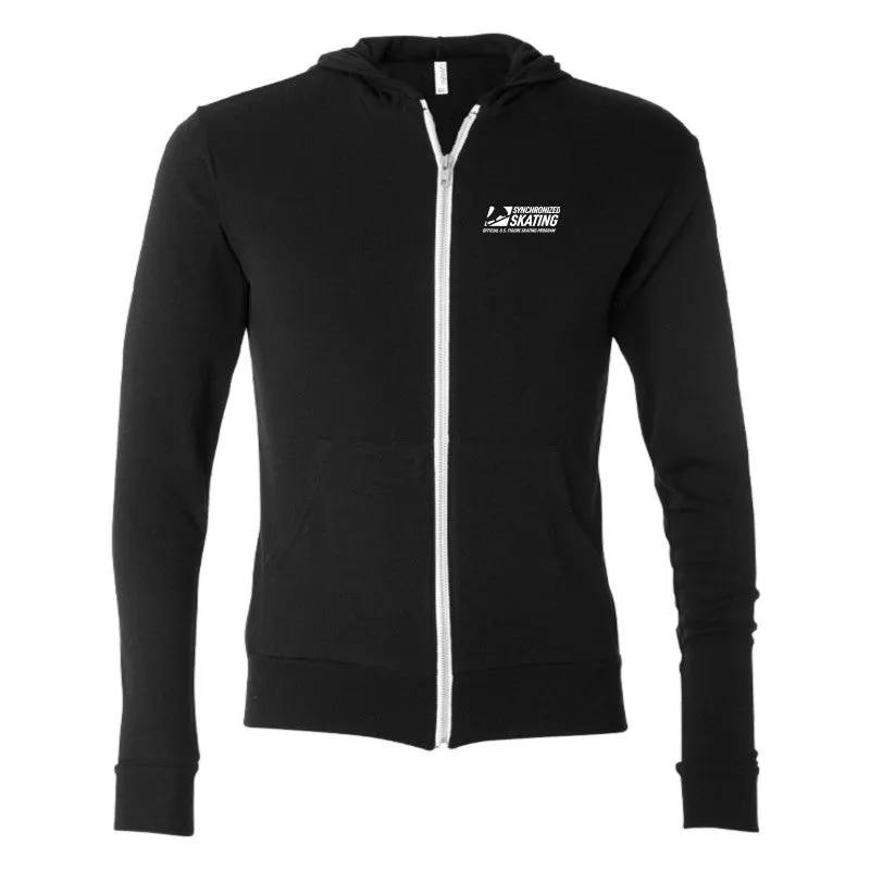 Synchronized Skating, Full Zip Lightweight Hoodie