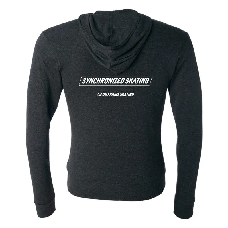 Synchronized Skating, Full Zip Lightweight Hoodie