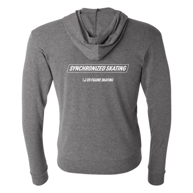 Synchronized Skating, Full Zip Lightweight Hoodie