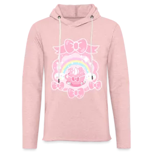 Teatime Fantasy Unisex Pink Lightweight Cotton - Polyester Blend Hoodie