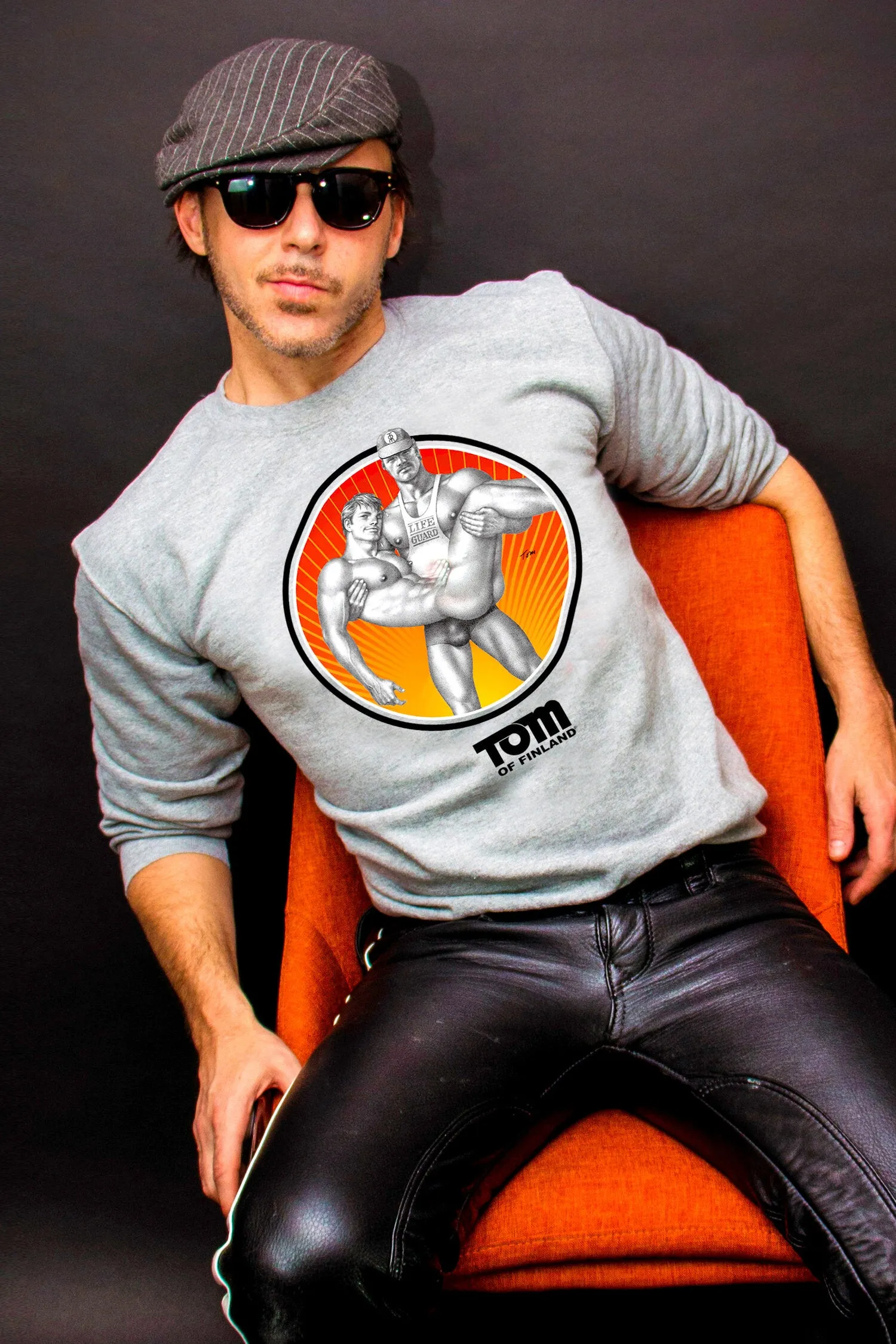 Tom of Finland Lifeguard Sweatshirt by Peachy Kings