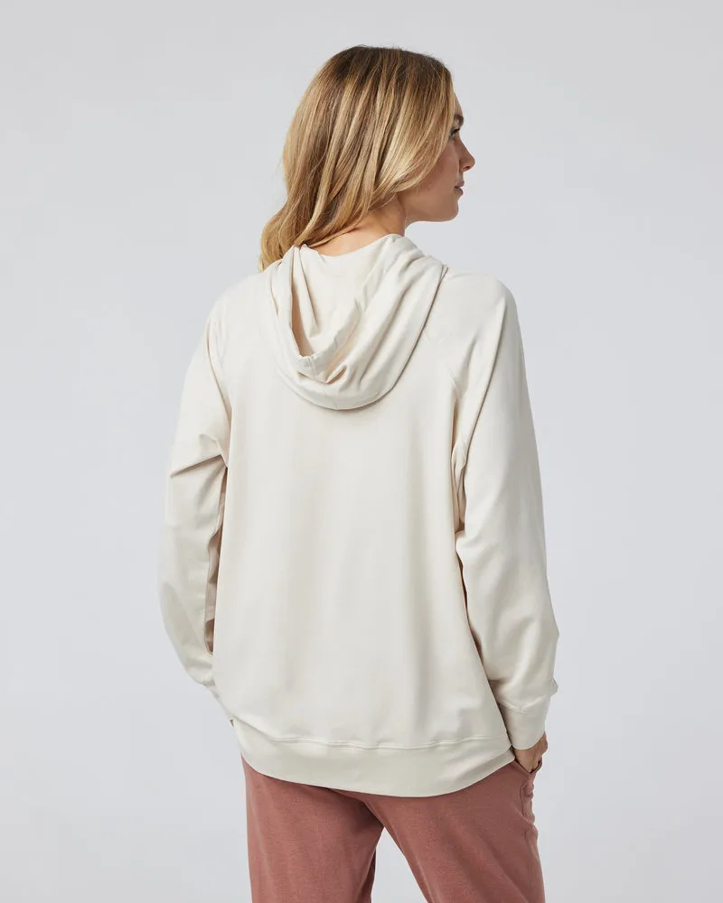 Vuori Halo Oversized Hoodie - MILKWEED HEATHER