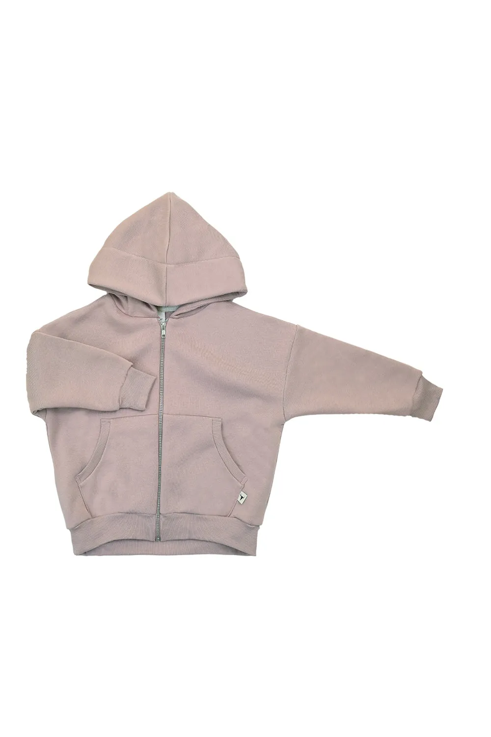 WARM ZIP HOODIE-Pink