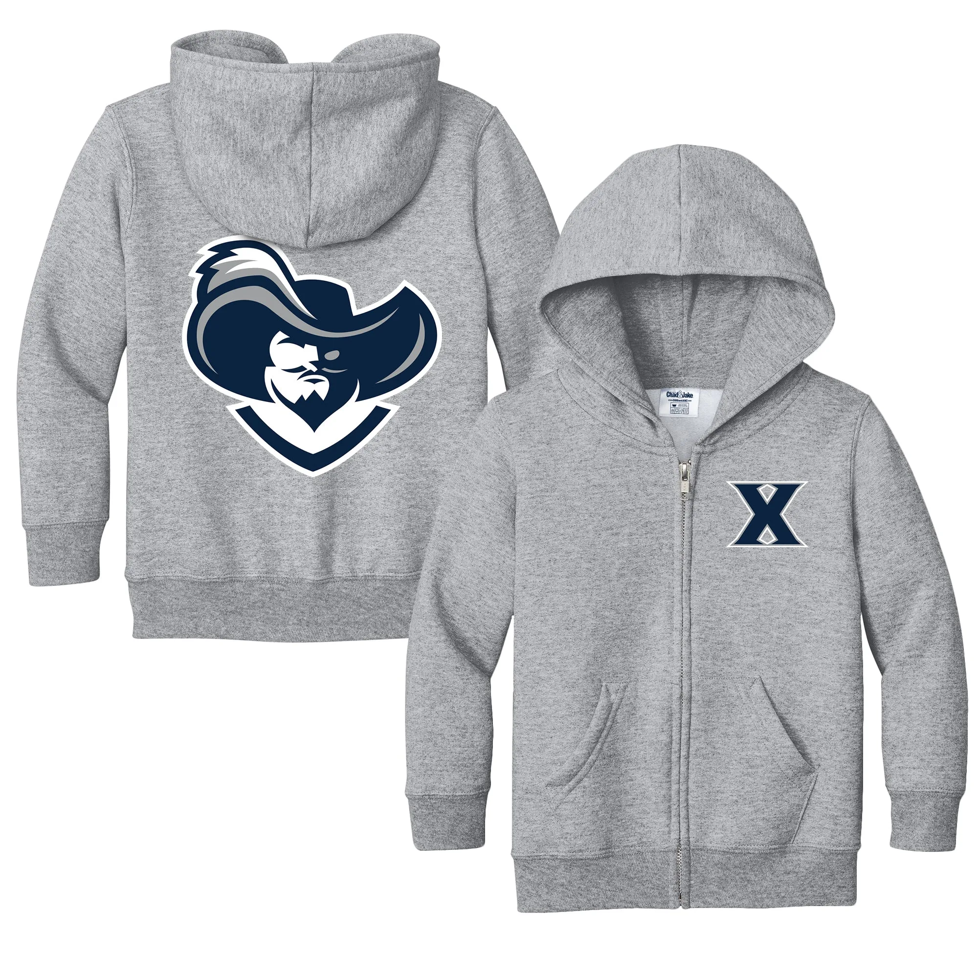 Xavier Musketeers Logo Toddler Full-Zip Sweatshirt